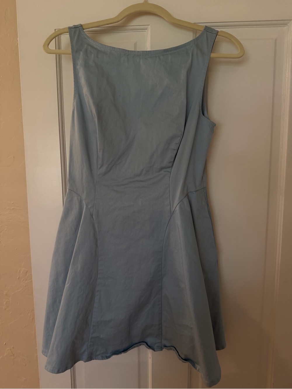 HELSA Classic Light Blue Fit-and-Flare Dress - Sleeveless